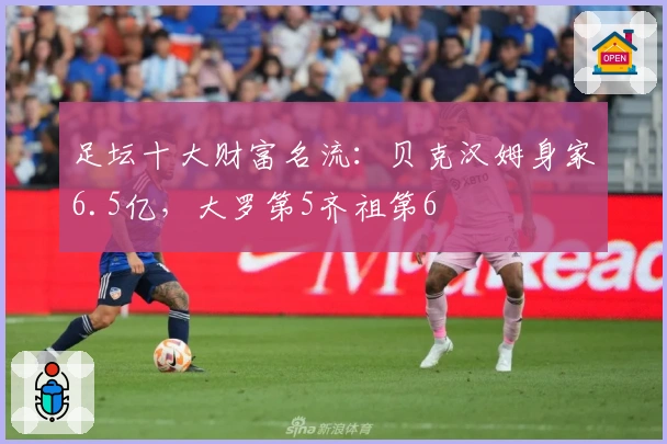 足坛十大财富名流：贝克汉姆身家6.5亿，大罗第5齐祖第6